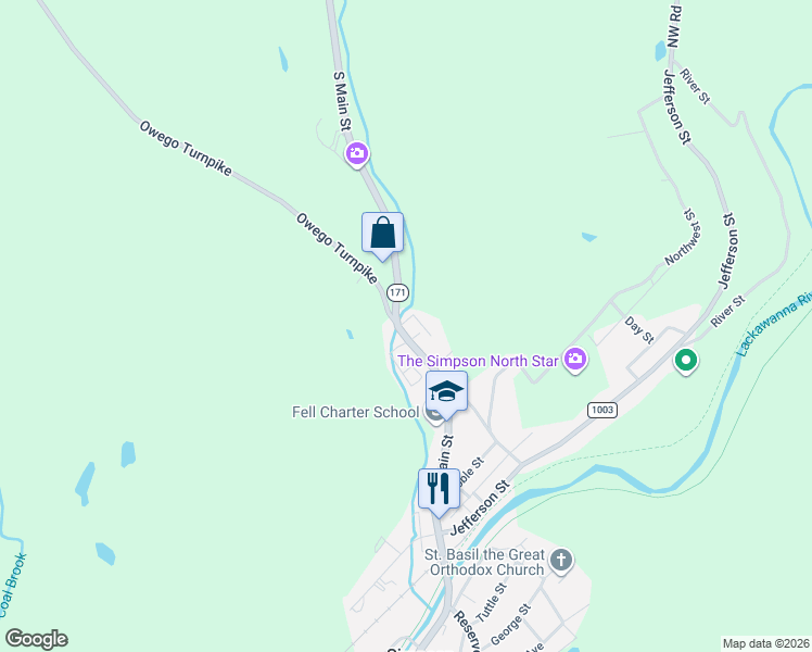 map of restaurants, bars, coffee shops, grocery stores, and more near in 