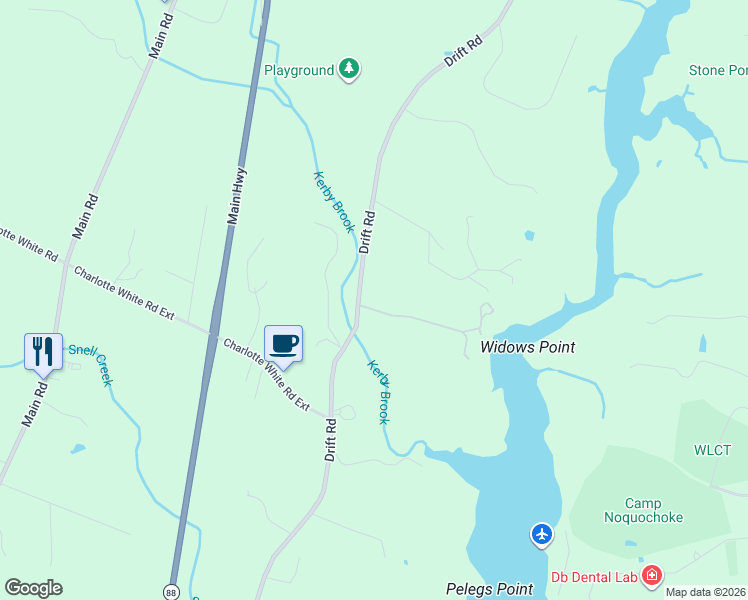 map of restaurants, bars, coffee shops, grocery stores, and more near 418 Drift Road in Westport