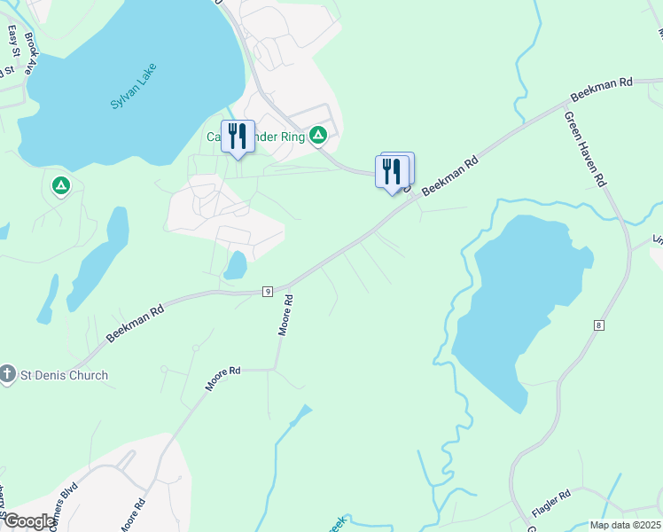 map of restaurants, bars, coffee shops, grocery stores, and more near 2 Whalen Drive in Hopewell Junction