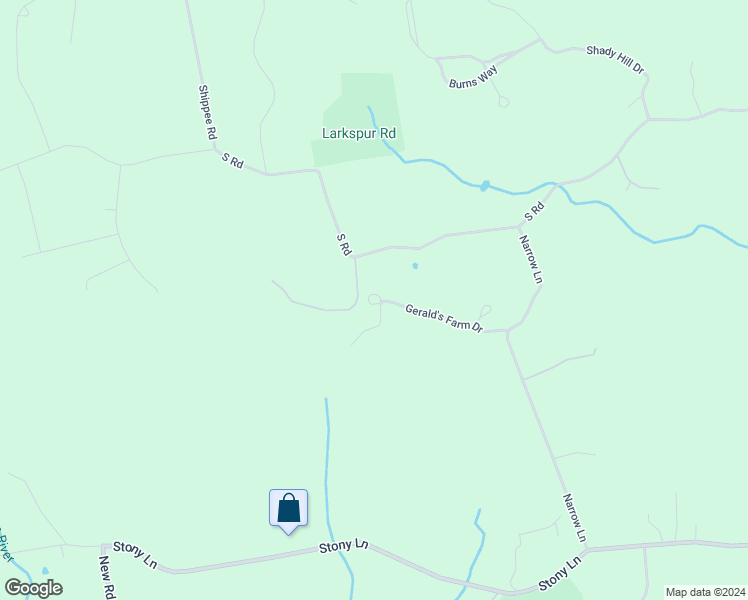 map of restaurants, bars, coffee shops, grocery stores, and more near 1345 South Road in East Greenwich