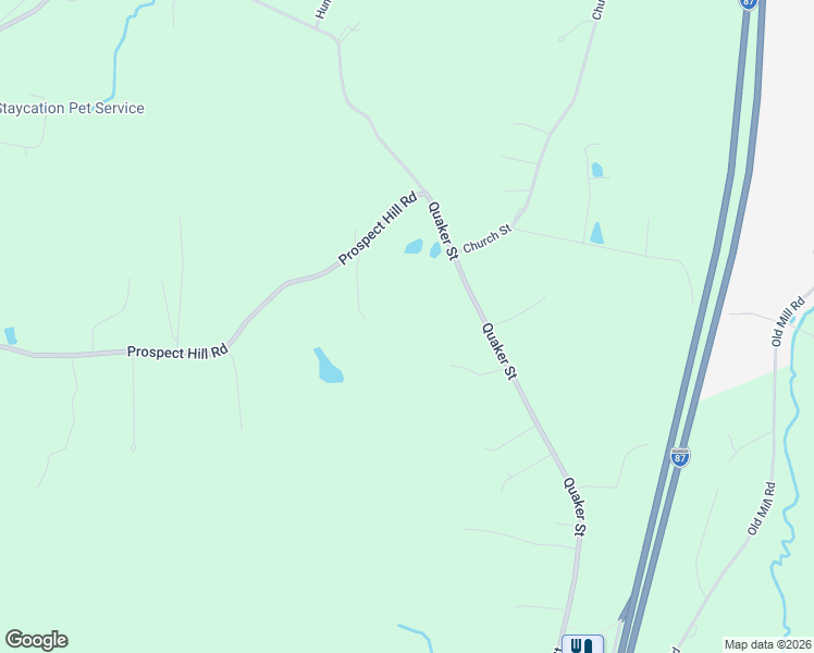 map of restaurants, bars, coffee shops, grocery stores, and more near 186 Quaker Street in Wallkill