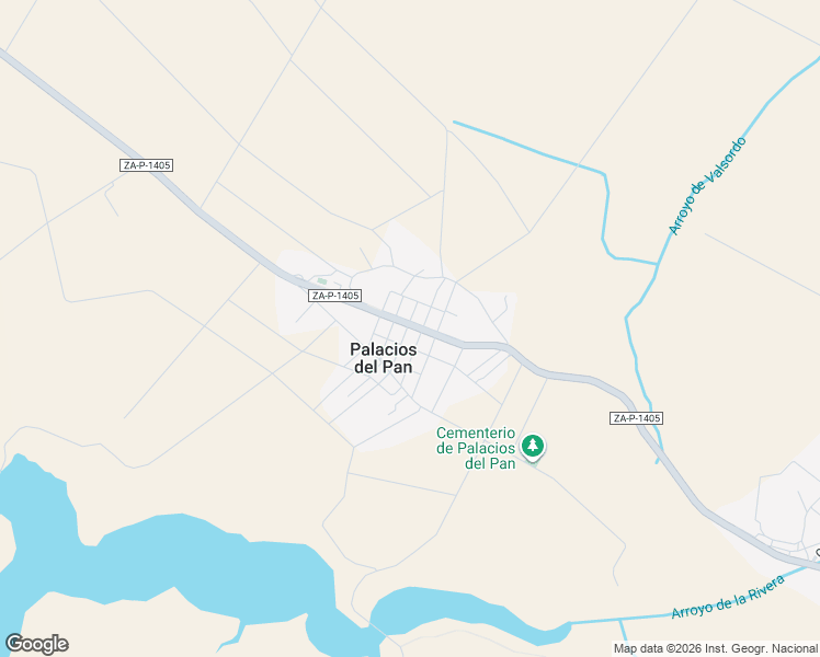 map of restaurants, bars, coffee shops, grocery stores, and more near 10 ZA-P-1405 in Palacios del Pan