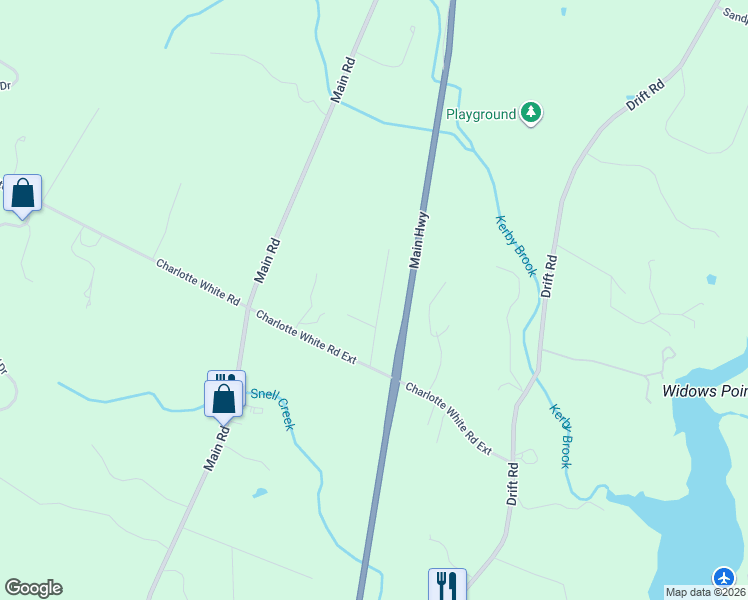 map of restaurants, bars, coffee shops, grocery stores, and more near 38 Bayberry Drive in Westport