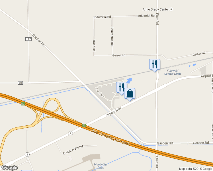 map of restaurants, bars, coffee shops, grocery stores, and more near Chateau Estates in Swanton