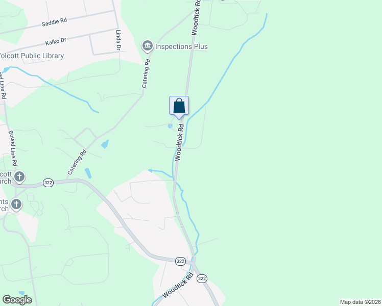 map of restaurants, bars, coffee shops, grocery stores, and more near 26 Lindsley Drive in Wolcott