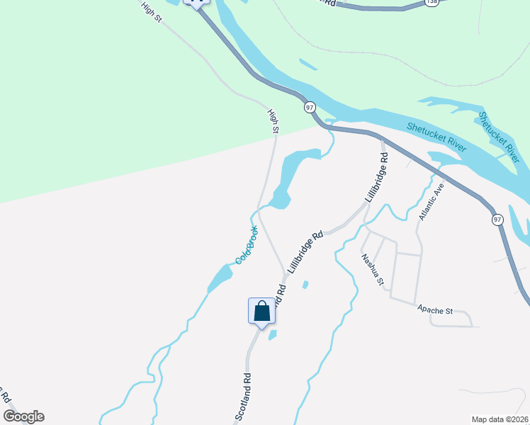 map of restaurants, bars, coffee shops, grocery stores, and more near 853 Scotland Road in Norwich