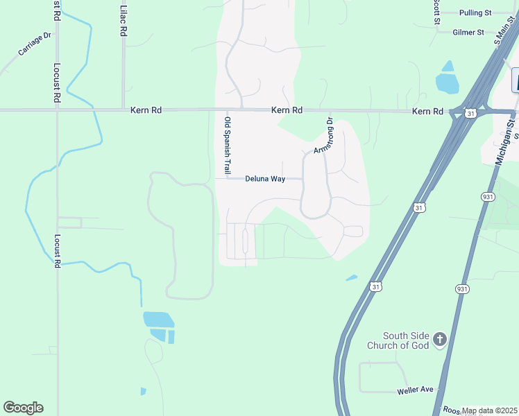 map of restaurants, bars, coffee shops, grocery stores, and more near 1432 West Slater Drive in South Bend
