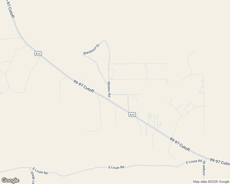 map of restaurants, bars, coffee shops, grocery stores, and more near 8100-8198 Modoc Road in Montague