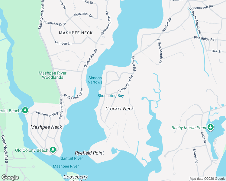 map of restaurants, bars, coffee shops, grocery stores, and more near 34 Cotuit Cove Rd in Barnstable