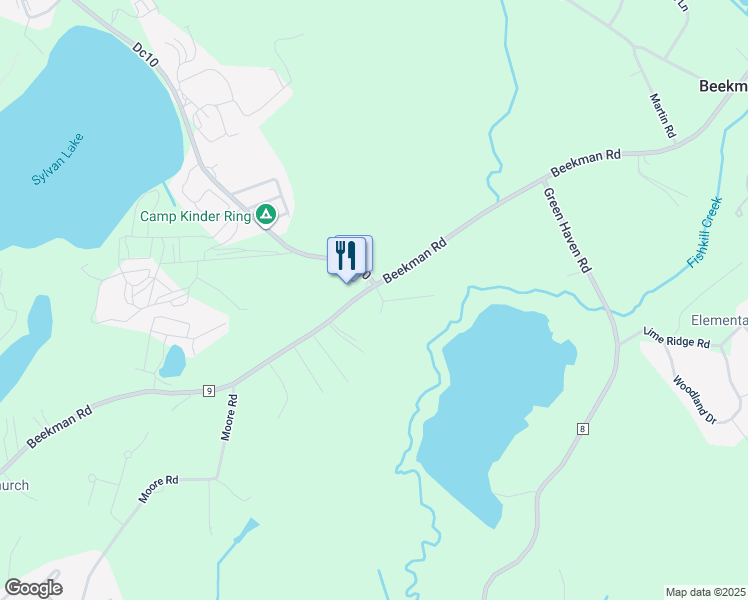 map of restaurants, bars, coffee shops, grocery stores, and more near 1 Van Wyck Court in Hopewell Junction