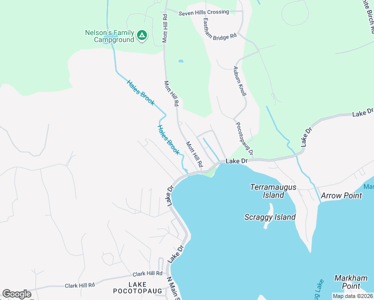 map of restaurants, bars, coffee shops, grocery stores, and more near 13 Mott Hill Road in East Hampton