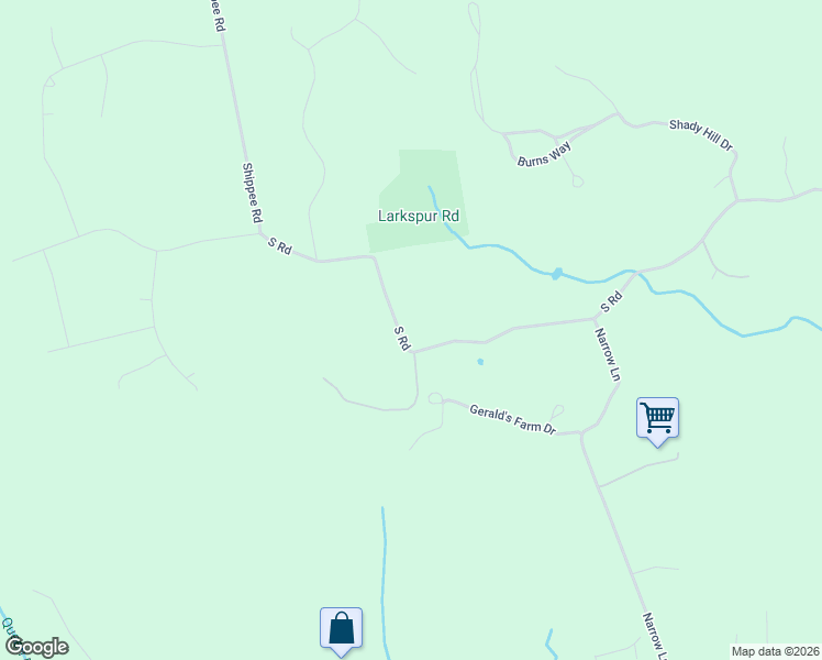 map of restaurants, bars, coffee shops, grocery stores, and more near 1435 South Road in East Greenwich