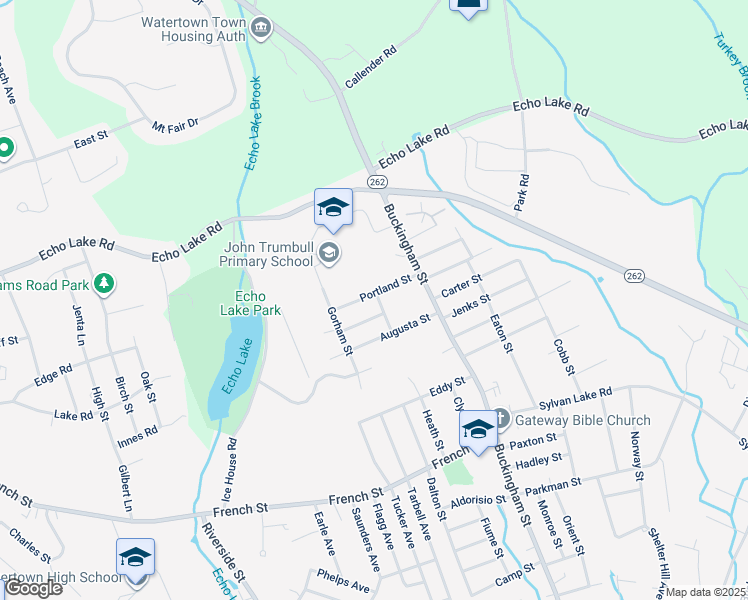 map of restaurants, bars, coffee shops, grocery stores, and more near 81 Portland Street in Watertown