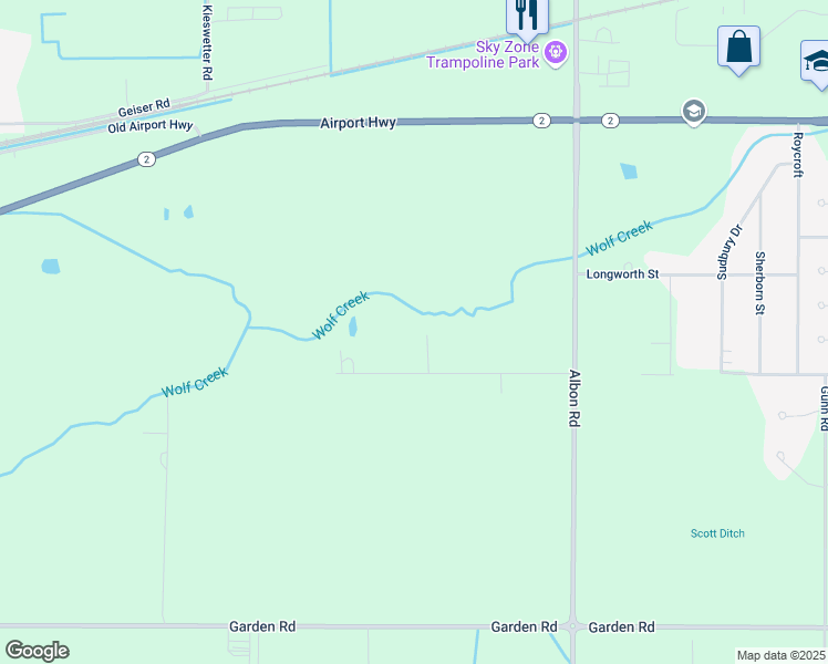 map of restaurants, bars, coffee shops, grocery stores, and more near 8504 Pilliod Rd in Holland