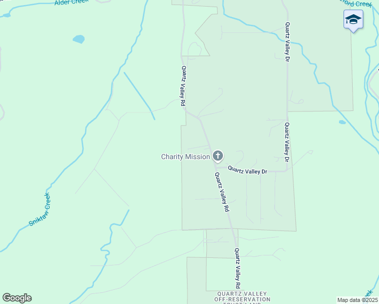map of restaurants, bars, coffee shops, grocery stores, and more near 13913 Quartz Valley Road in Fort Jones