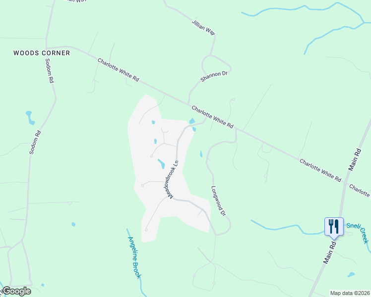 map of restaurants, bars, coffee shops, grocery stores, and more near 26 Meadowbrook Lane in Westport