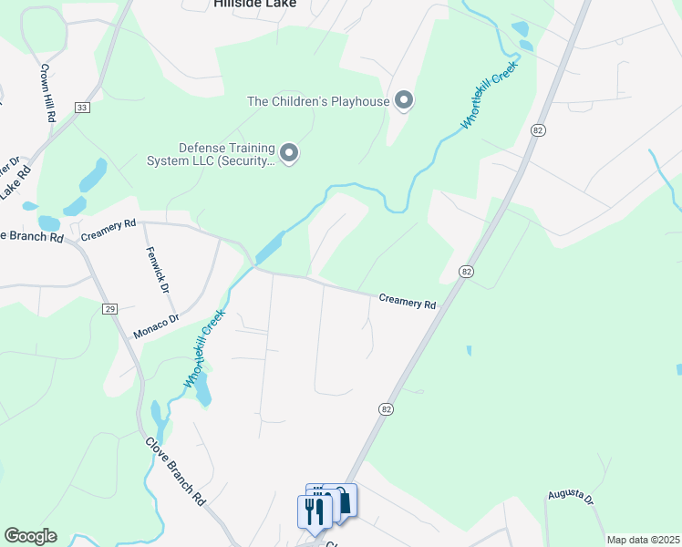 map of restaurants, bars, coffee shops, grocery stores, and more near 154 Creamery Rd in Hopewell Junction