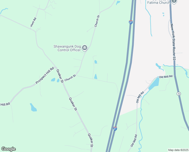 map of restaurants, bars, coffee shops, grocery stores, and more near 25 Hoppenstedt Road in Wallkill