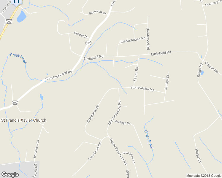 map of restaurants, bars, coffee shops, grocery stores, and more near 22 Stephanie Drive in New Milford