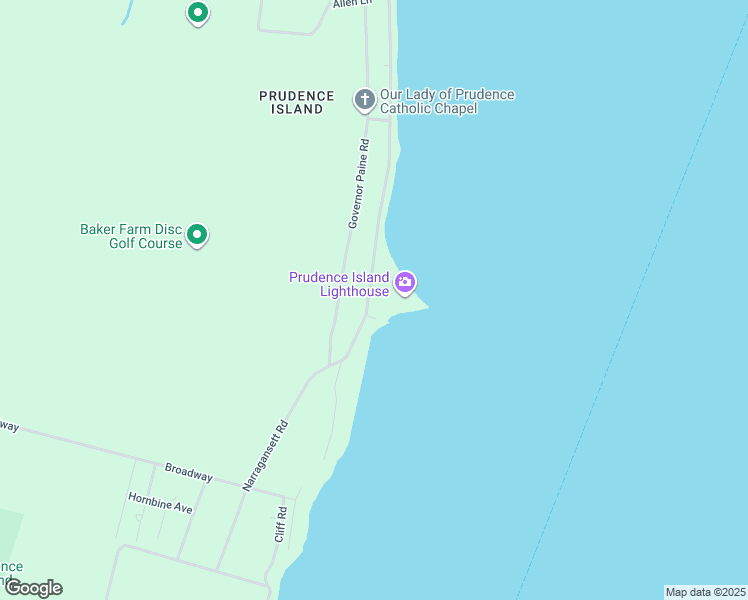 map of restaurants, bars, coffee shops, grocery stores, and more near 371 Narragansett Avenue in Portsmouth