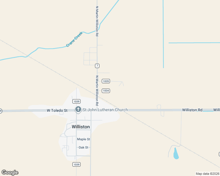 map of restaurants, bars, coffee shops, grocery stores, and more near 20944 Thorpe Street in Curtice