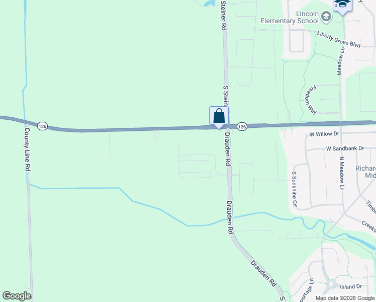 map of restaurants, bars, coffee shops, grocery stores, and more near 25734 West Wakefield Drive in Plainfield