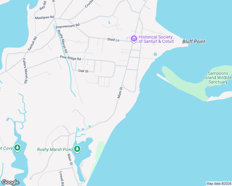 map of restaurants, bars, coffee shops, grocery stores, and more near 1355 Main Street in Barnstable