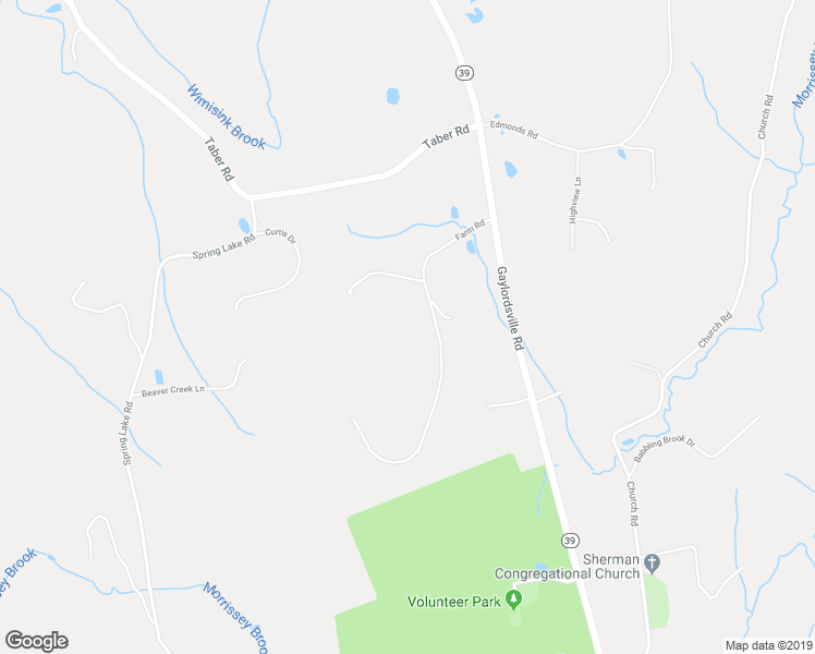 map of restaurants, bars, coffee shops, grocery stores, and more near 14 Farm Road in Sherman