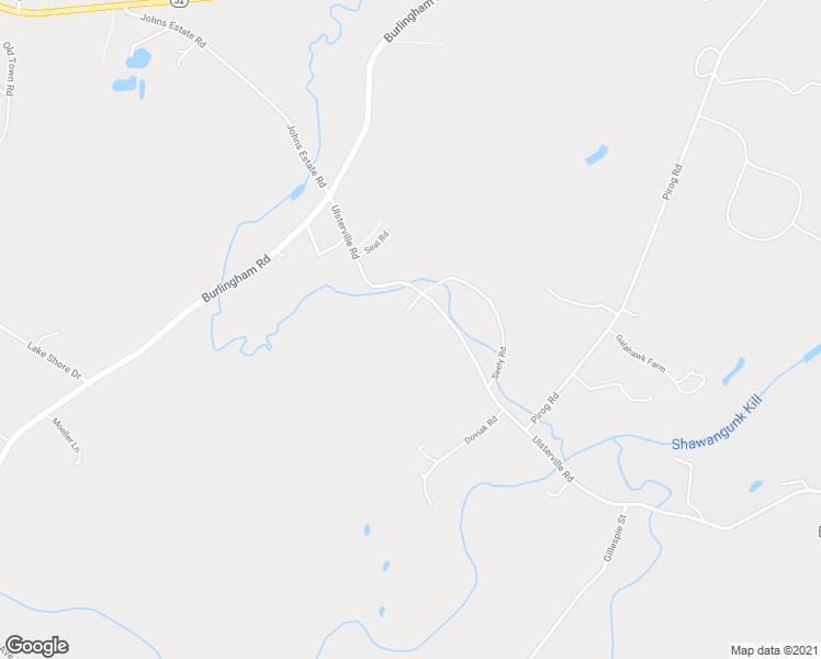 map of restaurants, bars, coffee shops, grocery stores, and more near 197 Ulsterville Road in Pine Bush