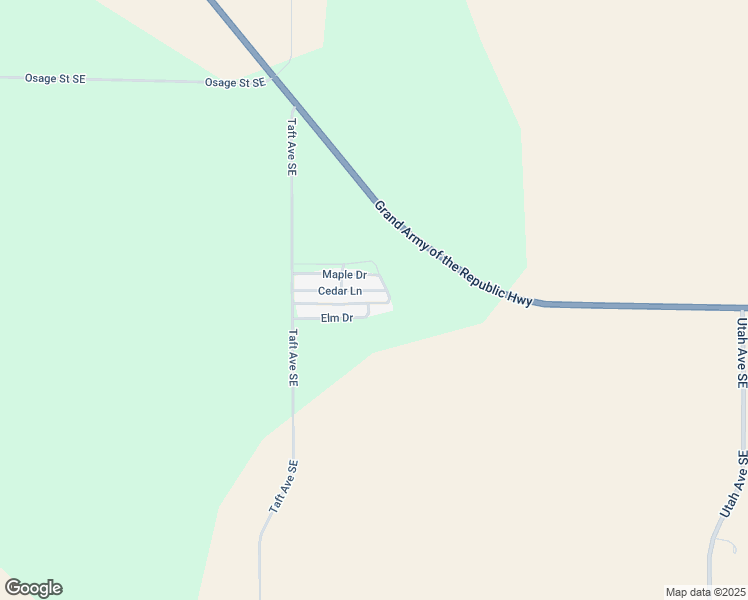 map of restaurants, bars, coffee shops, grocery stores, and more near 4494 Taft Avenue Southeast in Iowa City