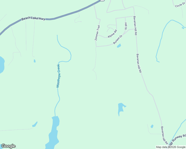 map of restaurants, bars, coffee shops, grocery stores, and more near 20 Zimmer Trail Exd in Beach Lake