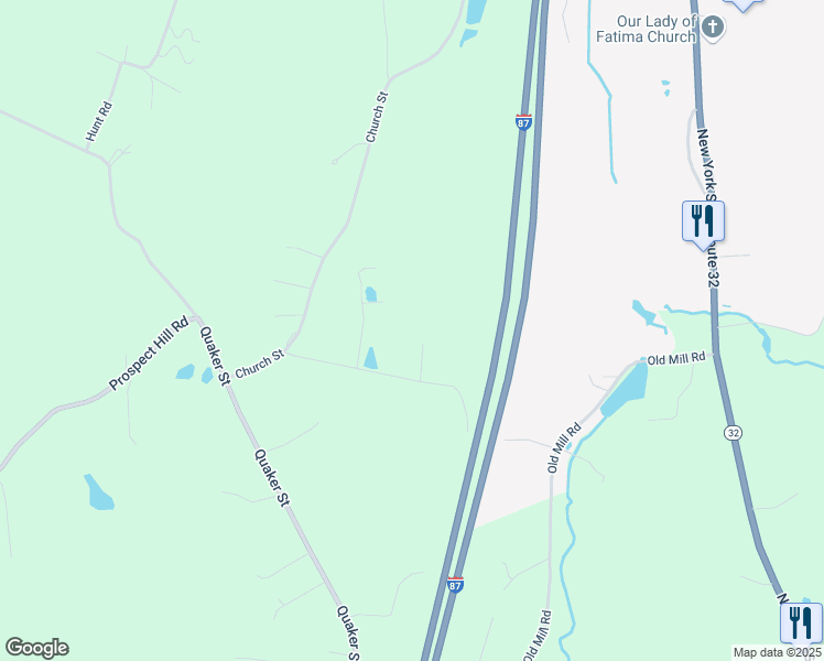 map of restaurants, bars, coffee shops, grocery stores, and more near 35 Hoppenstedt Road in Wallkill
