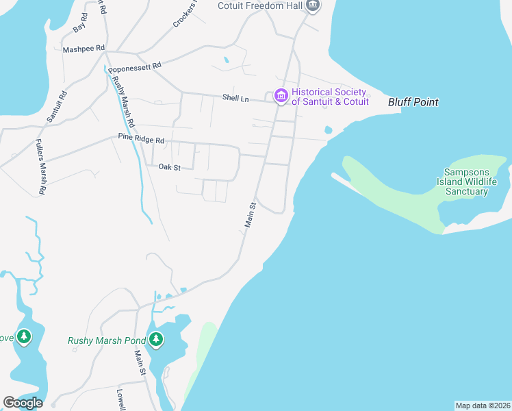 map of restaurants, bars, coffee shops, grocery stores, and more near 1326 Main Street in Barnstable