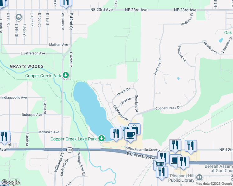 map of restaurants, bars, coffee shops, grocery stores, and more near 1755 Pease Drive in Pleasant Hill