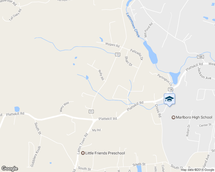 map of restaurants, bars, coffee shops, grocery stores, and more near 394 Lattintown Road in Marlboro
