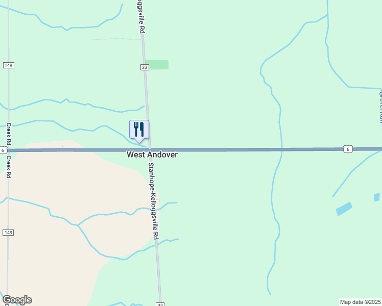 map of restaurants, bars, coffee shops, grocery stores, and more near 4906 U.S. 6 in Andover