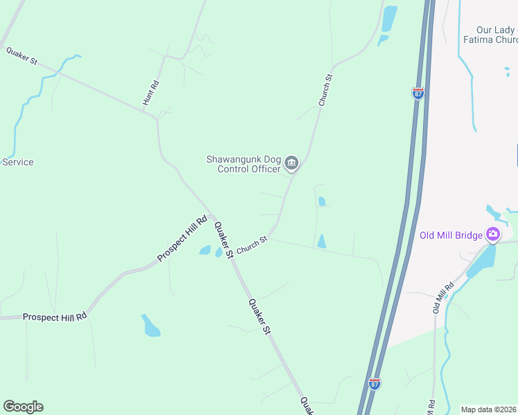 map of restaurants, bars, coffee shops, grocery stores, and more near 5 Haymaker Lane in Wallkill