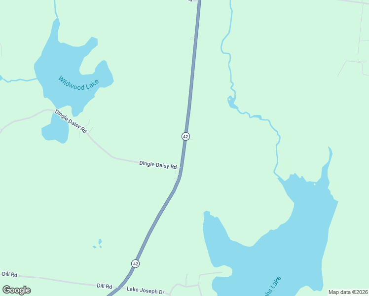 map of restaurants, bars, coffee shops, grocery stores, and more near 3178 Route 42 in Monticello