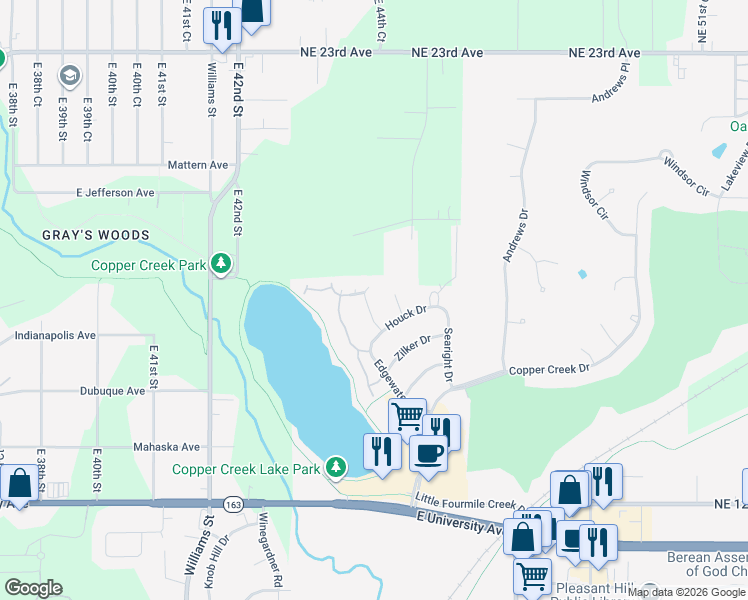 map of restaurants, bars, coffee shops, grocery stores, and more near 1755 Pease Drive in Pleasant Hill