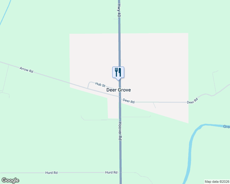 map of restaurants, bars, coffee shops, grocery stores, and more near 28099 Arrow Road in Deer Grove