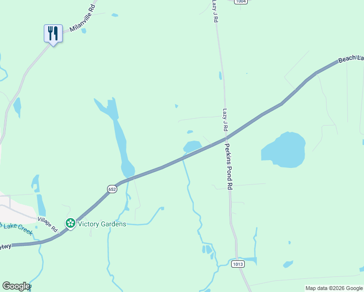 map of restaurants, bars, coffee shops, grocery stores, and more near 1266 Honesdale and Delaware Turnpike in Beach Lake