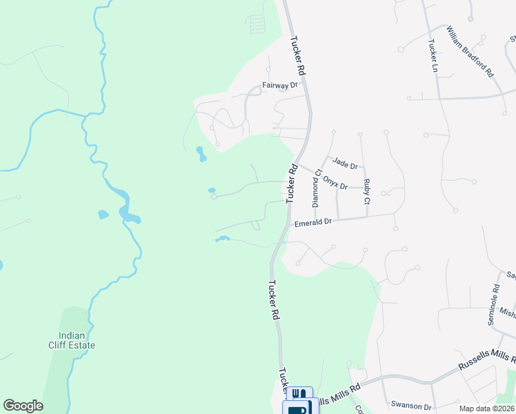 map of restaurants, bars, coffee shops, grocery stores, and more near 5 Winston Lane in Dartmouth