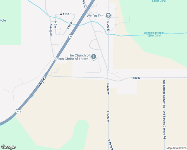 map of restaurants, bars, coffee shops, grocery stores, and more near 82 West 1550 South in Wellsville