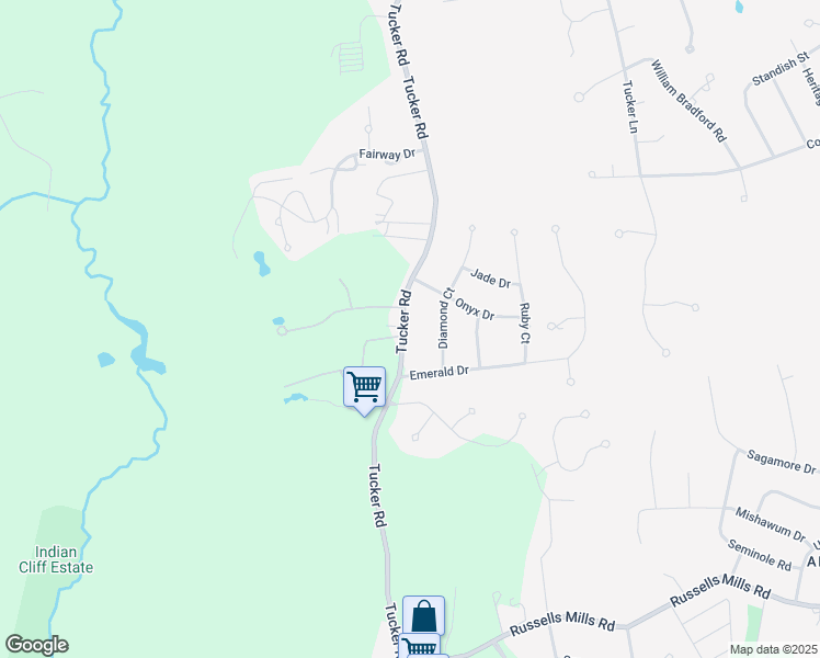 map of restaurants, bars, coffee shops, grocery stores, and more near 797 Tucker Road in Dartmouth