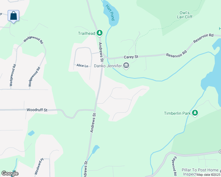 map of restaurants, bars, coffee shops, grocery stores, and more near 103 Orchard Hill Drive in Southington
