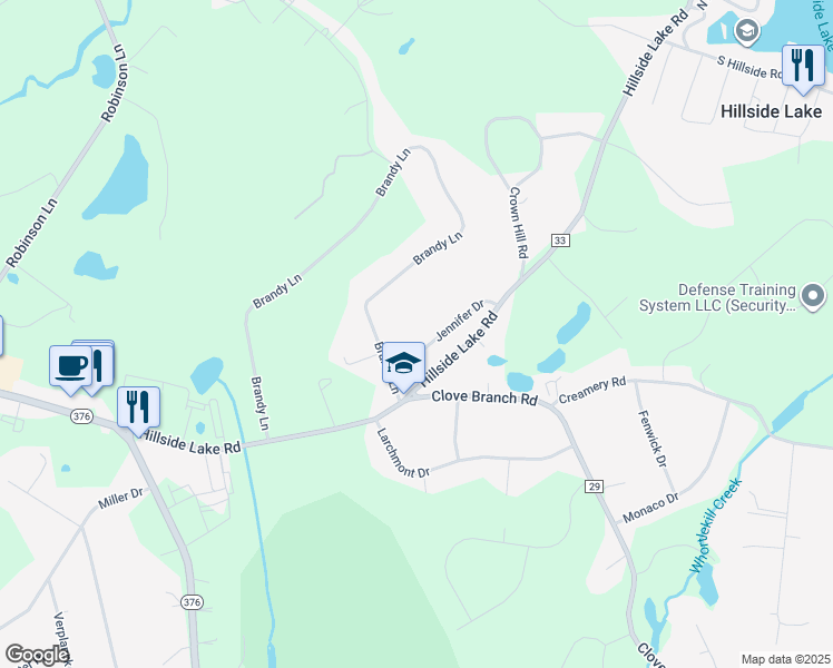 map of restaurants, bars, coffee shops, grocery stores, and more near 15 Jennifer Dr in Wappingers Falls