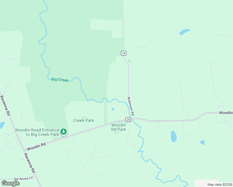 map of restaurants, bars, coffee shops, grocery stores, and more near 9630 Robinson Road in Chardon