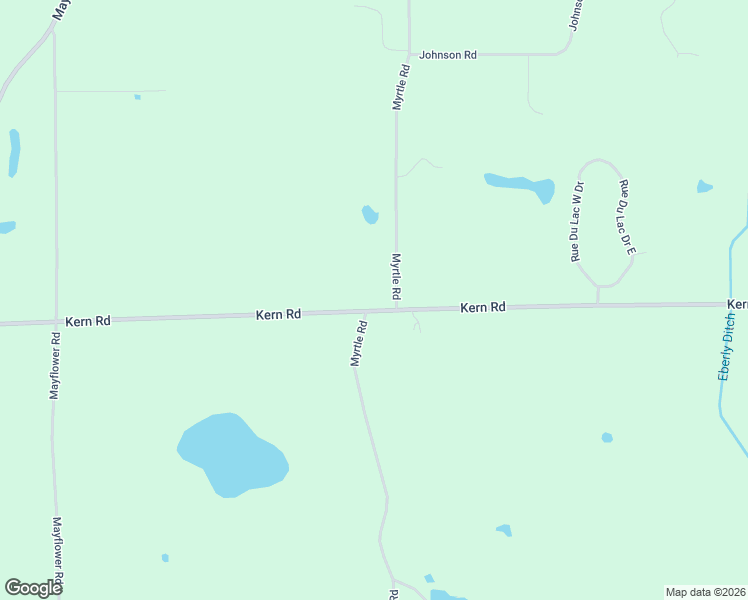 map of restaurants, bars, coffee shops, grocery stores, and more near 22751-22811 Kern Road in South Bend