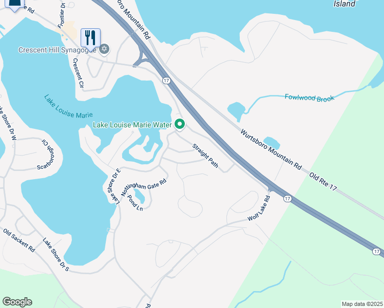 map of restaurants, bars, coffee shops, grocery stores, and more near 8 High View Terrace in Rock Hill