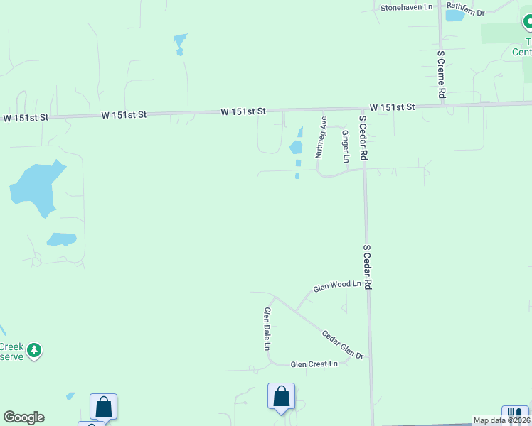 map of restaurants, bars, coffee shops, grocery stores, and more near Cinnamon Creek Lane in Homer Glen